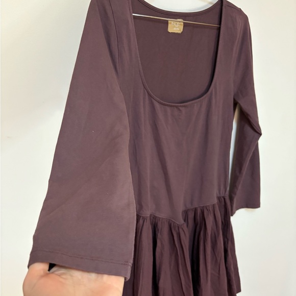 NWOT Free People Onda Drop-Waist Long-Sleeve Mini Dress Size Large - Picture 6 of 14